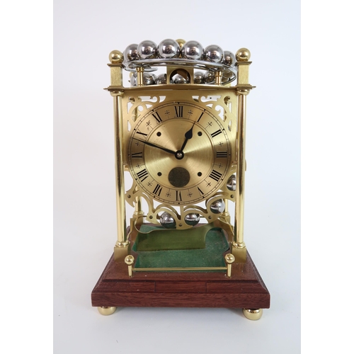 308 - A LATE 20TH CENTURY SPHERICAL WEIGHT CLOCK BY HARDING AND BAZELEY  CHELTENHAM