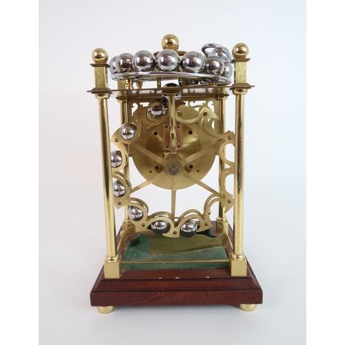 308 - A LATE 20TH CENTURY SPHERICAL WEIGHT CLOCK BY HARDING AND BAZELEY  CHELTENHAM