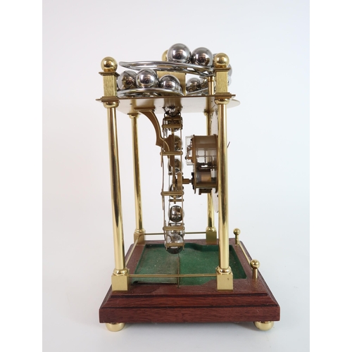 308 - A LATE 20TH CENTURY SPHERICAL WEIGHT CLOCK BY HARDING AND BAZELEY  CHELTENHAM