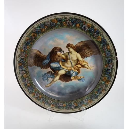 309 - A CONTINENTAL PORCELAIN PLATE