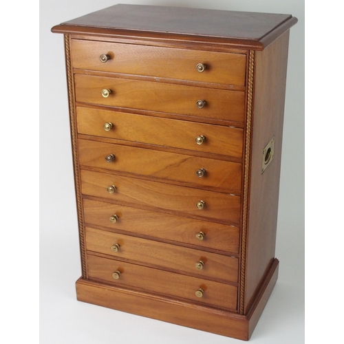 351 - A 20TH CENTURY EIGHT-DRAWER COLLECTORS CABINET