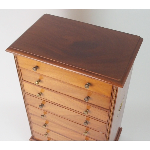 351 - A 20TH CENTURY EIGHT-DRAWER COLLECTORS CABINET