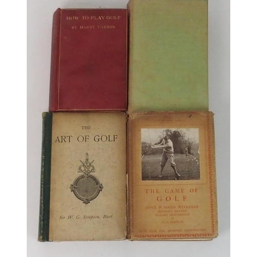 431 - THE ART OF GOLF BY SIR W.G. SIMPSON  BART