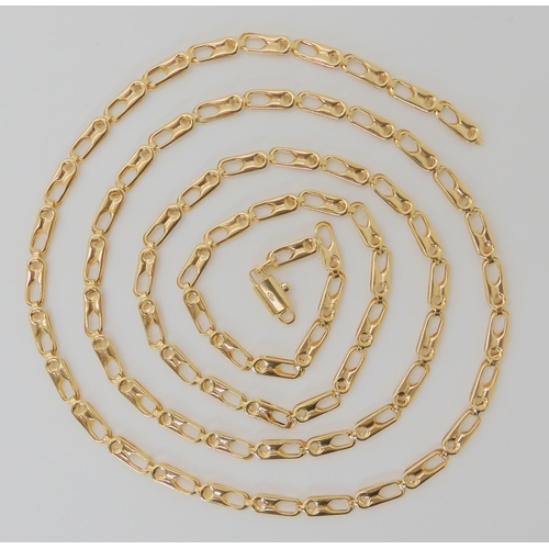 531 - AN 18CT GOLD ITALIAN FANCY CHAIN