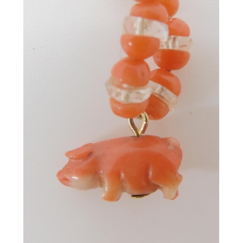 532 - A COLLECTION OF CARVED CORAL ITEMS