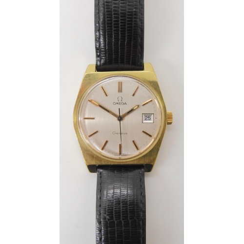 680 - A GOLD PLATED RETRO OMEGA GENEVE