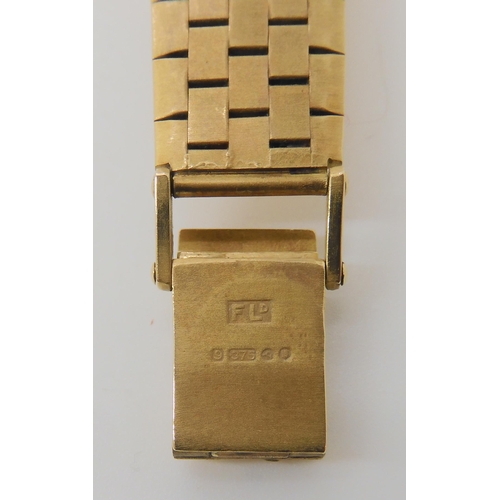 683 - A 9CT GOLD LADIES BULOVA RETRO WRISTWATCH