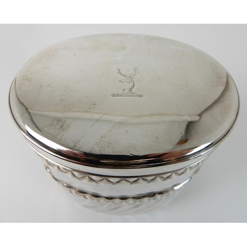 692 - A SILVER TEA CADDY