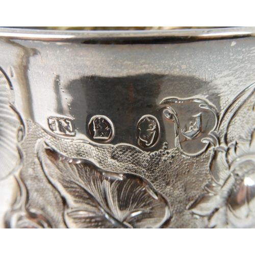 694 - AN 18TH CENTURY IRISH SILVER WINE CUP