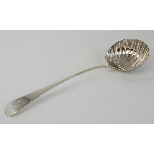 706 - A SILVER LADLE