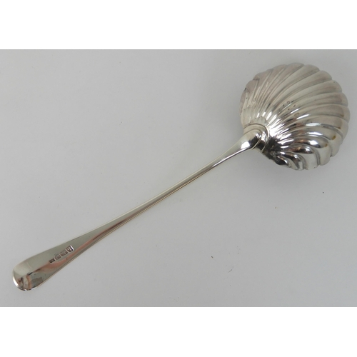 706 - A SILVER LADLE