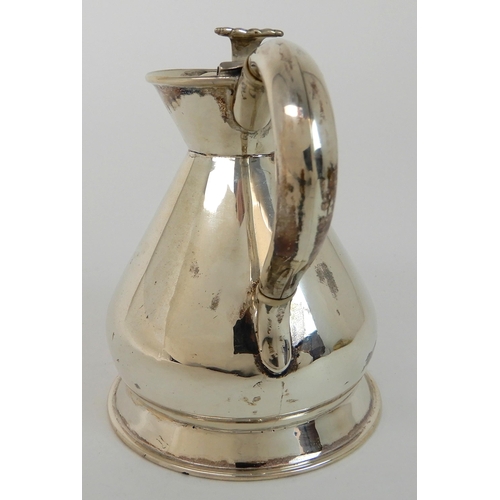 710 - A SILVER HOT WATER JUG