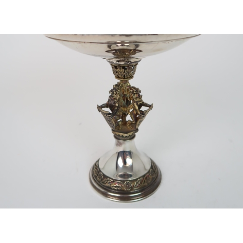 732 - A SILVER GILT LIMITED EDITION (215/250) TAZZA