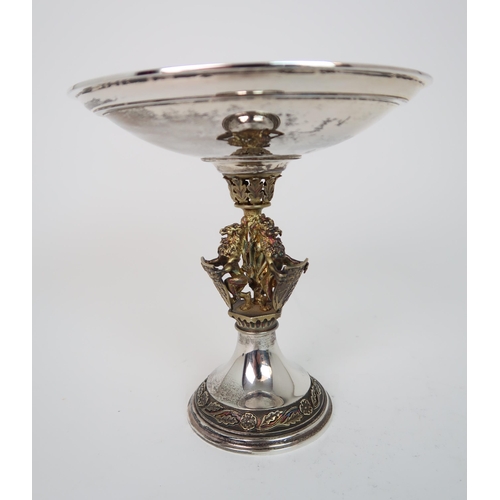 732 - A SILVER GILT LIMITED EDITION (215/250) TAZZA