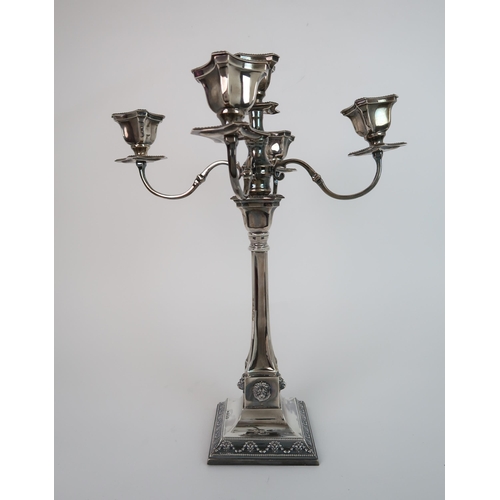 742 - A SILVER FIVE LIGHT CANDELABRUM