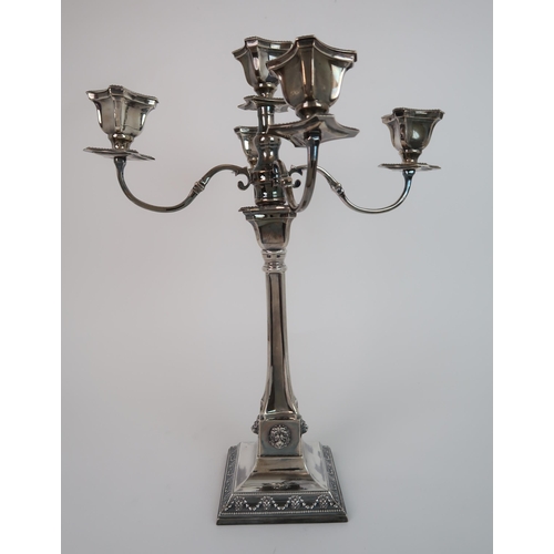 742 - A SILVER FIVE LIGHT CANDELABRUM