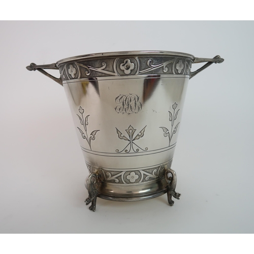 746 - A GILT SILVER PLATED ICE BUCKET