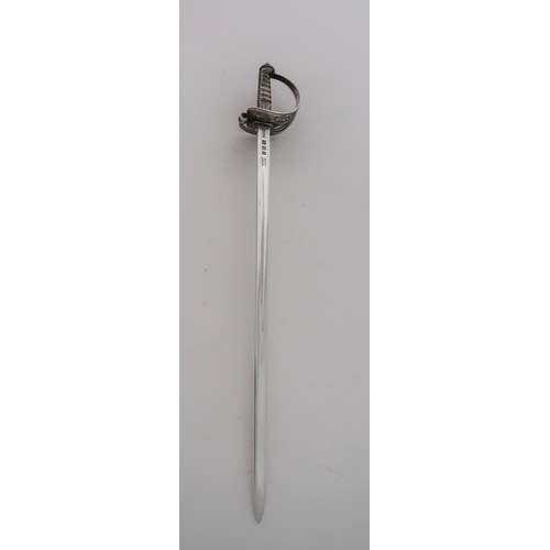 752 - A SILVER LETTER OPENER