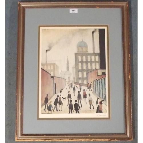 884 - LAURENCE STEPHEN LOWRY RBA  RA (BRITISH 1877-1976)