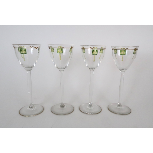 280 - A COLLECTION OF THIRTEEN THERESIENTHAL STYLE GLASSES