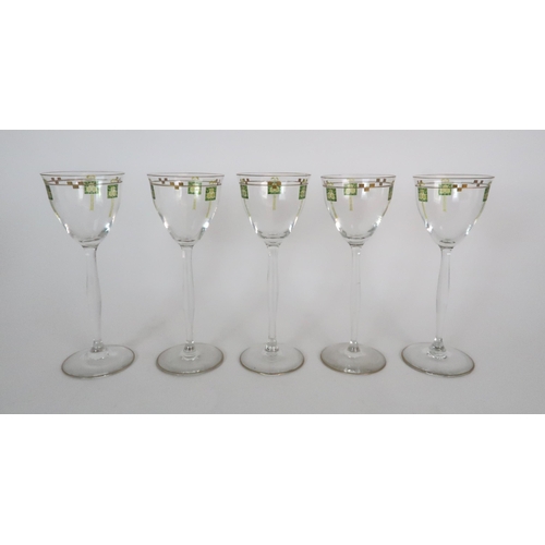 280 - A COLLECTION OF THIRTEEN THERESIENTHAL STYLE GLASSES