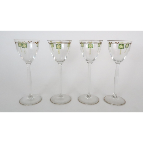 280 - A COLLECTION OF THIRTEEN THERESIENTHAL STYLE GLASSES