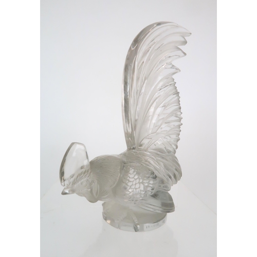 291 - REN� LALIQUE (1860-1945) 'COQ NAIN' COCKEREL CAR MASCOT