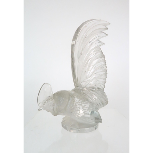 291 - REN� LALIQUE (1860-1945) 'COQ NAIN' COCKEREL CAR MASCOT