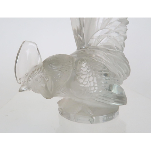 291 - REN� LALIQUE (1860-1945) 'COQ NAIN' COCKEREL CAR MASCOT