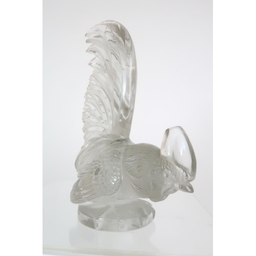 291 - REN� LALIQUE (1860-1945) 'COQ NAIN' COCKEREL CAR MASCOT