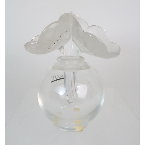 292 - A LALIQUE DEUX ANEMONE PERFUME BOTTLE