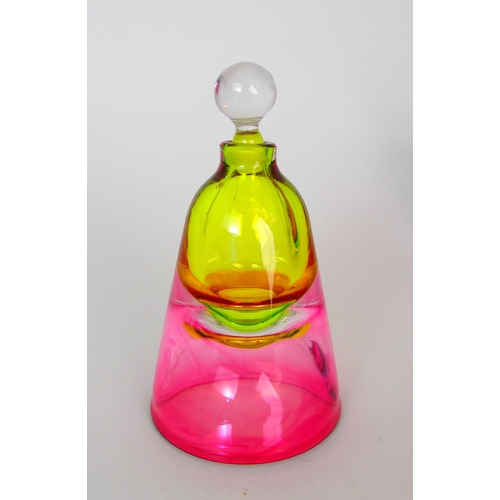 297 - GRAHAM MUIR (b. 1961) - SOLAR GLASS PERFUME BOTTLE