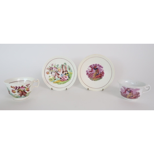 304 - A COLLECTION OF ENGLISH LUSTREWARE PORCELAIN