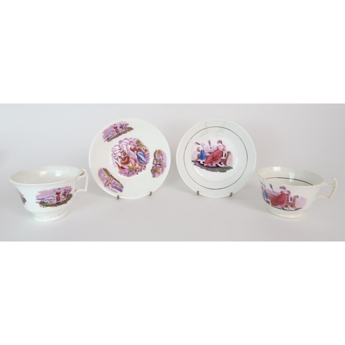 304 - A COLLECTION OF ENGLISH LUSTREWARE PORCELAIN