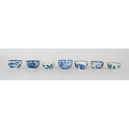 305 - *WITHDRAWN* A COLLECTION OF 19TH CENTURY ENGLISH BLUE AND GILT DECORATED TEA AND COFFEE WARES