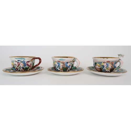 309 - ASSORTED CHAMBERLAINS WORCESTER PATTERN 276 TEA AND COFFEE WARES