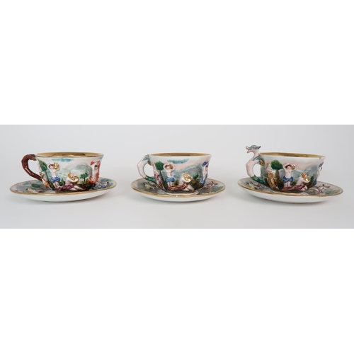 309 - ASSORTED CHAMBERLAINS WORCESTER PATTERN 276 TEA AND COFFEE WARES