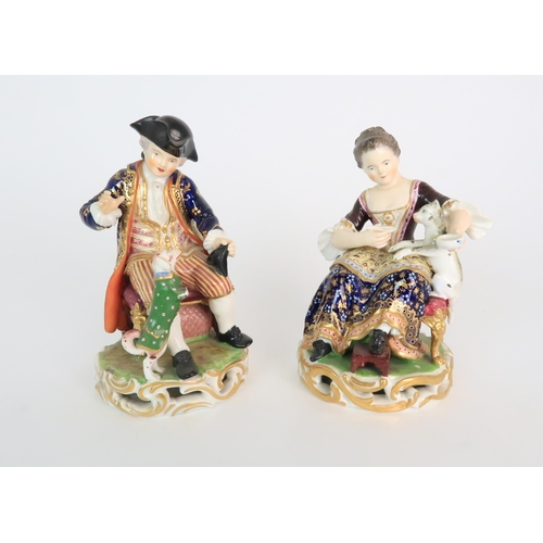 312 - A PAIR OF SITZENDORF FIGURES