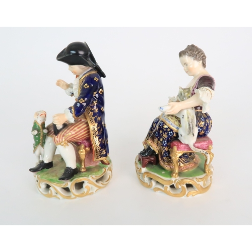 312 - A PAIR OF SITZENDORF FIGURES