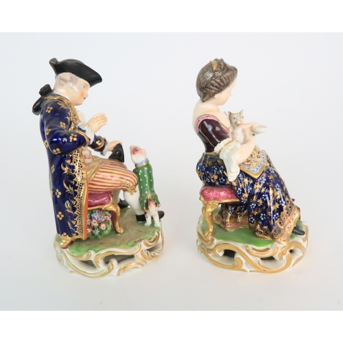 312 - A PAIR OF SITZENDORF FIGURES