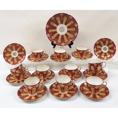 330 - A JOHN ROSE AND CO COALPORT TEASET