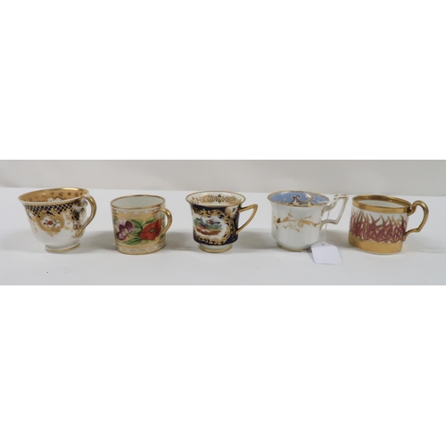 331 - A COLLECTION OF ANTIQUE CUPS AND SAUCERS