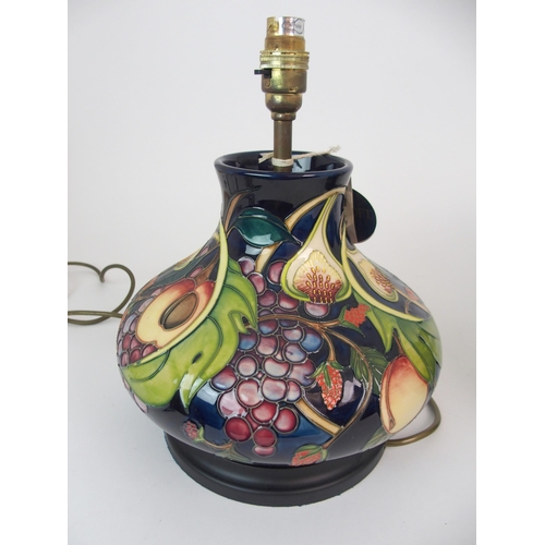 341 - A PAIR OF MOORCROFT QUEENS CHOICE TABLE LAMPS