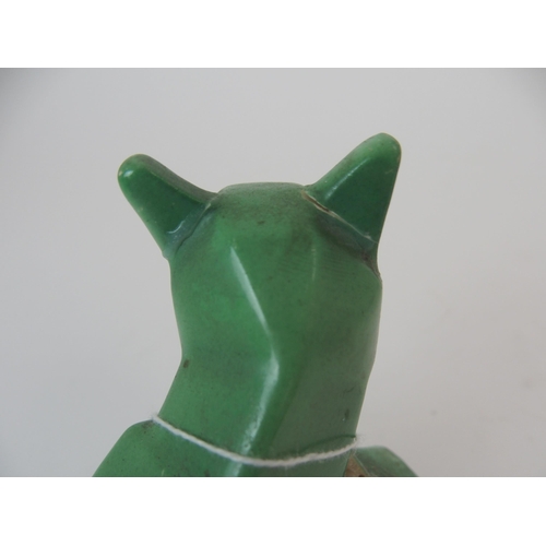 343 - A RARE LOUIS WAIN POTTERY MODEL OF A CAT