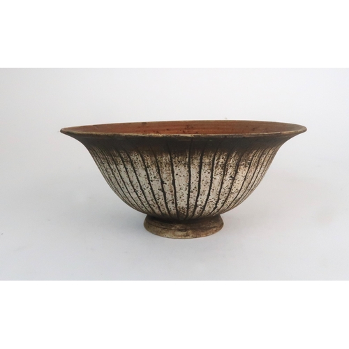 346 - WAISTEL COOPER (1921-2003) A STONEWARE FOOTED BOWL