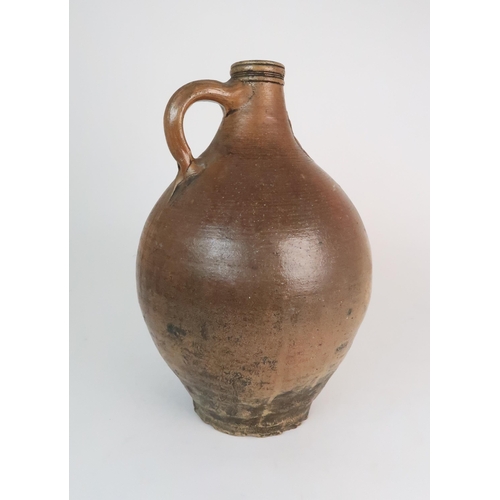 358 - A 17TH CENTURY BELLARMINE STONEWARE JUG