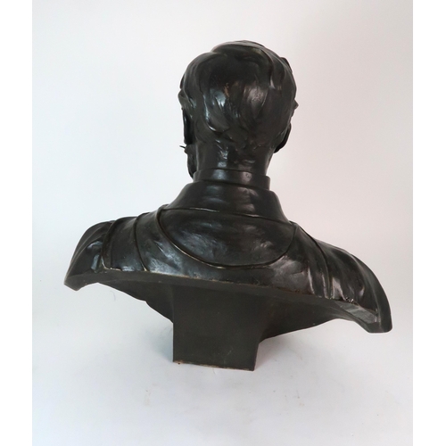 373 - WALTER MERRETT (1856-1918) - A BRONZE BUST OF SIR WILLIAM CROOKES