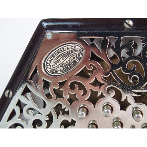 391 - A LACHENAL & CO FORTY-EIGHT BUTTON CONCERTINA