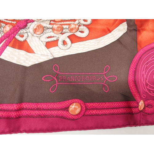 405 - AN ORIGINAL BRANDEBOURGS HERMES SILK SCARF