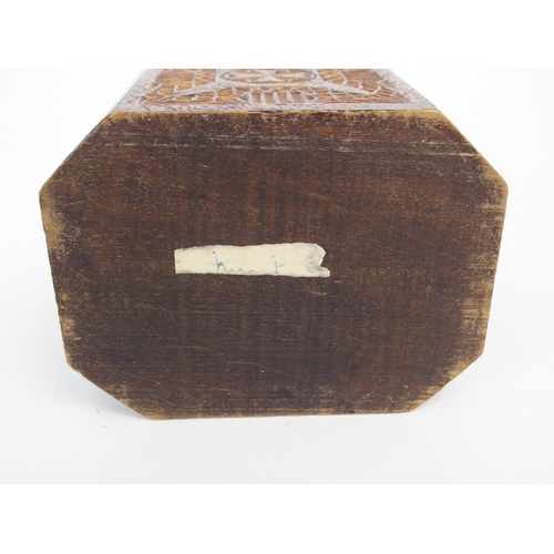 427 - A MAUCHLINE WARE TEA CADDY